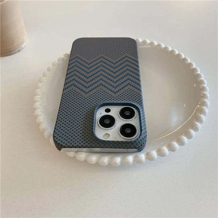 For iPhone 15 Pro Case Water Transfer Printing Luminous Hard PC Phone Cover