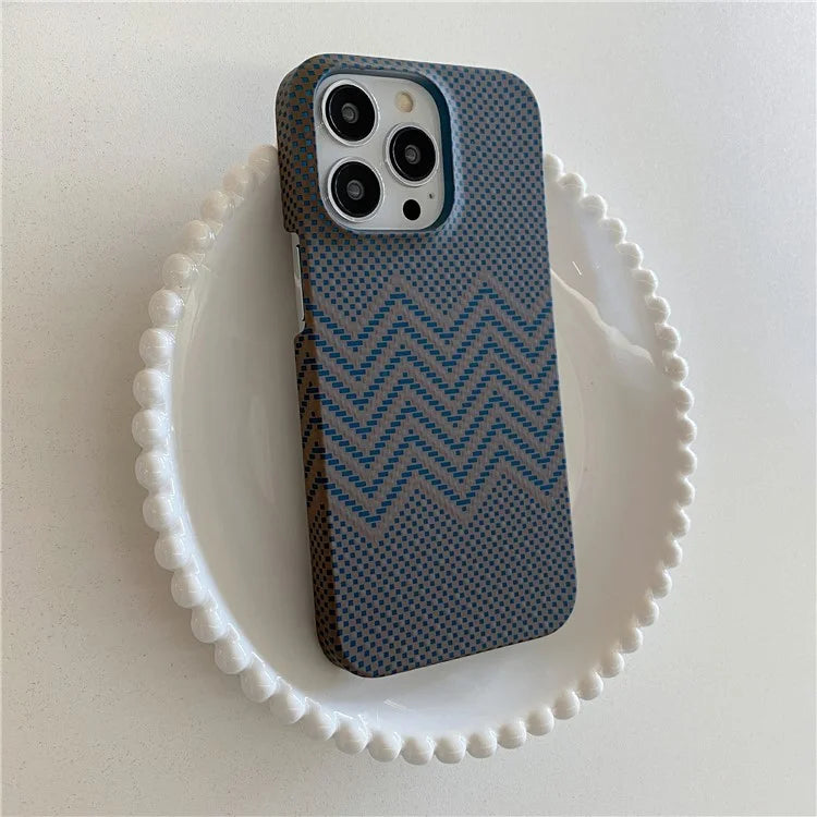 For iPhone 15 Pro Case Water Transfer Printing Luminous Hard PC Phone Cover