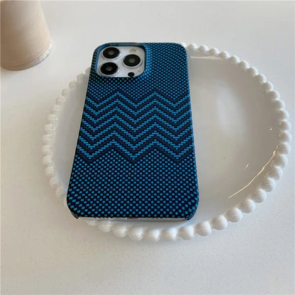 For iPhone 15 Pro Case Water Transfer Printing Luminous Hard PC Phone Cover