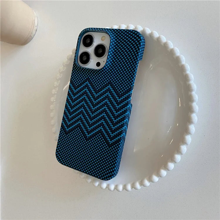 For iPhone 15 Pro Case Water Transfer Printing Luminous Hard PC Phone Cover