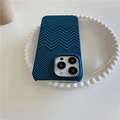 For iPhone 15 Pro Case Water Transfer Printing Luminous Hard PC Phone Cover