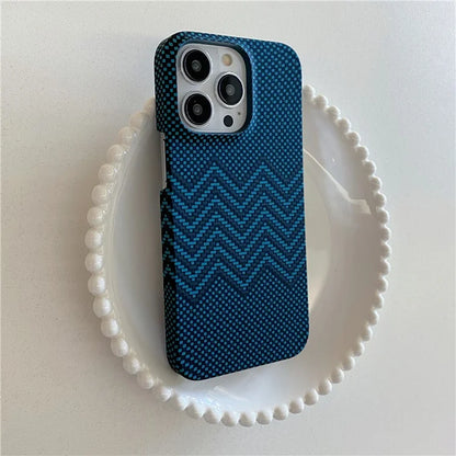 For iPhone 15 Pro Case Water Transfer Printing Luminous Hard PC Phone Cover