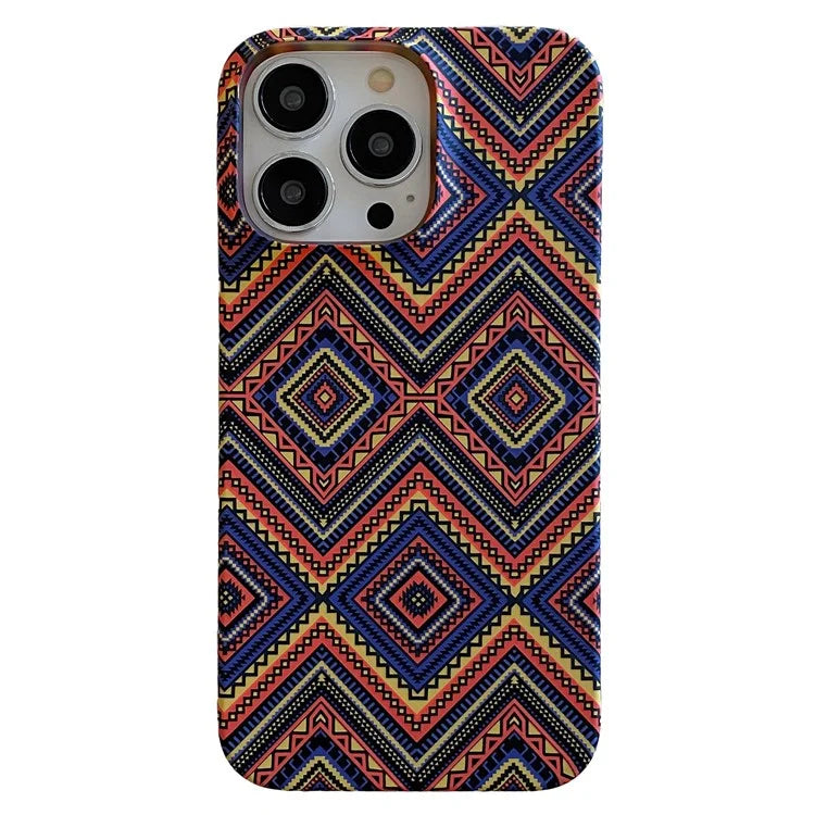 For iPhone 15 Pro Case Water Transfer Printing Luminous Hard PC Phone Cover