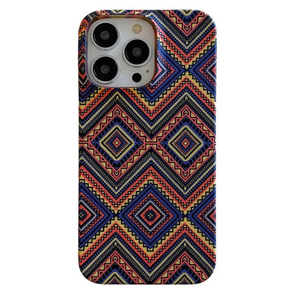For iPhone 15 Pro Case Water Transfer Printing Luminous Hard PC Phone Cover
