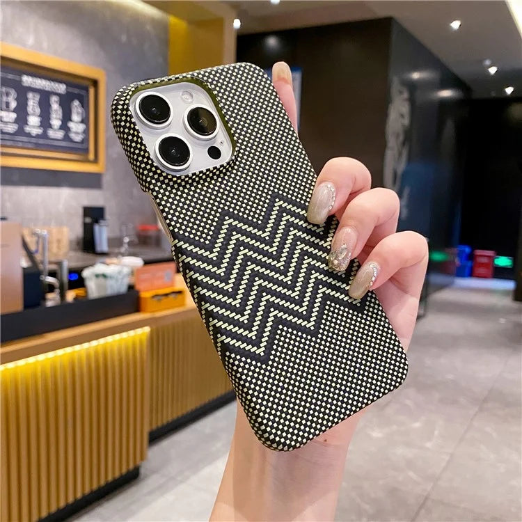 For iPhone 13 Pro Max Case Stylish Pattern Luminous Anti-Drop PC Phone Cover