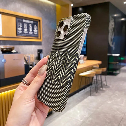For iPhone 13 Pro Max Case Stylish Pattern Luminous Anti-Drop PC Phone Cover