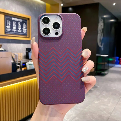 For iPhone 13 Pro Max Case Stylish Pattern Luminous Anti-Drop PC Phone Cover