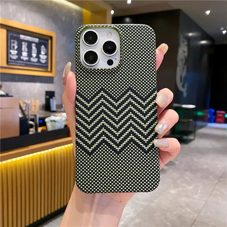 For iPhone 15 Pro Max Case Water Transfer Printing Drop-Proof PC Cell Phone Cover