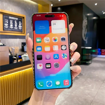 For iPhone 15 Pro Max Case Water Transfer Printing Drop-Proof PC Cell Phone Cover