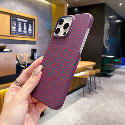 For iPhone 15 Pro Max Case Water Transfer Printing Drop-Proof PC Cell Phone Cover