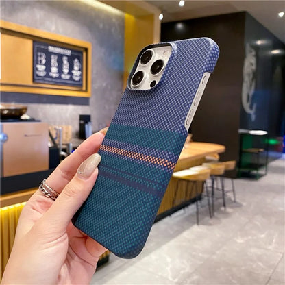 For iPhone 13 Pro Mobile Phone Case Stylish Pattern Luminous Anti-Drop PC Phone Cover