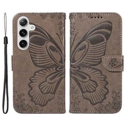 For Samsung Galaxy S23 FE Case Butterfly Pattern PU Leather Folio Flip Phone Cover