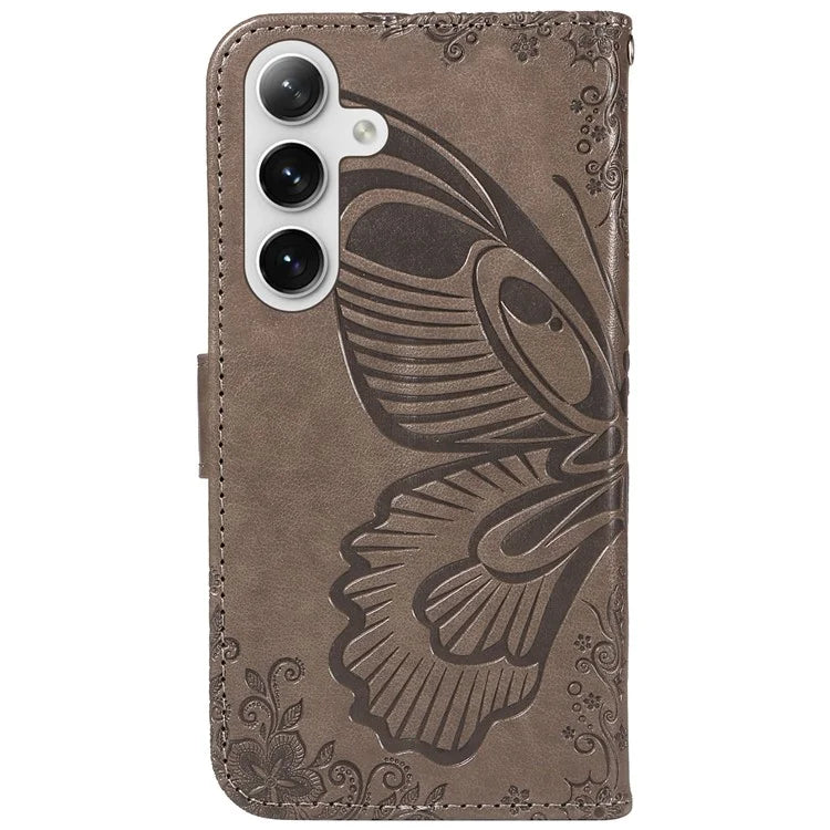 For Samsung Galaxy S23 FE Case Butterfly Pattern PU Leather Folio Flip Phone Cover