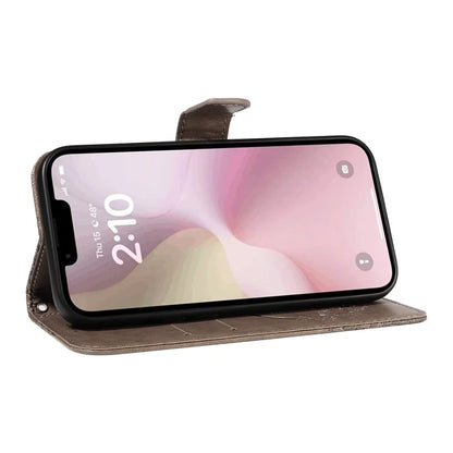 For iPhone SE (2024) Case with Hand Strap Butterfly PU Leather Wallet Phone Cover