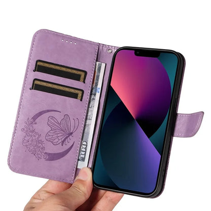 For iPhone 14 Case Butterfly Pattern Leather Phone Cover with Wallet Stand