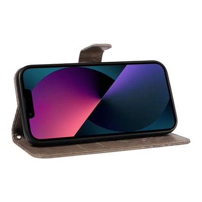 For iPhone 14 Case Butterfly Pattern Leather Phone Cover with Wallet Stand