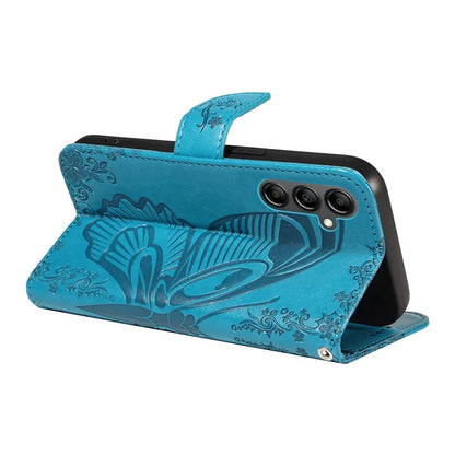 For Samsung Galaxy A34 5G Case Butterfly Imprinted Stand Leather Phone Cover
