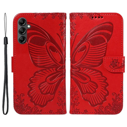 For Samsung Galaxy A34 5G Case Butterfly Imprinted Stand Leather Phone Cover