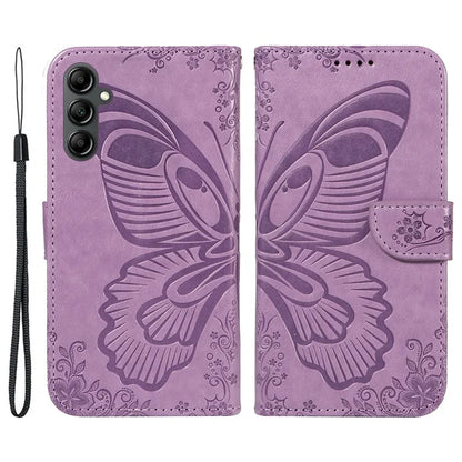 For Samsung Galaxy A34 5G Case Butterfly Imprinted Stand Leather Phone Cover