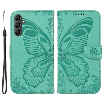 For Samsung Galaxy A34 5G Case Butterfly Imprinted Stand Leather Phone Cover