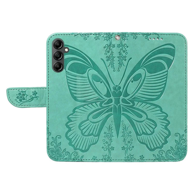 For Samsung Galaxy A34 5G Case Butterfly Imprinted Stand Leather Phone Cover