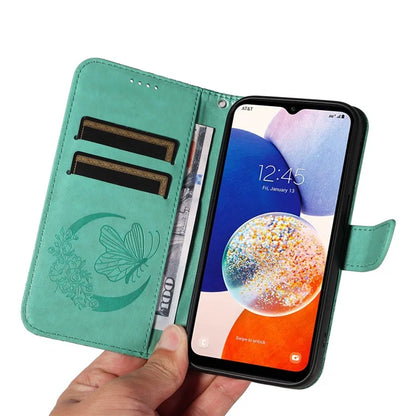 For Samsung Galaxy A34 5G Case Butterfly Imprinted Stand Leather Phone Cover