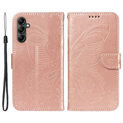 For Samsung Galaxy A34 5G Case Butterfly Imprinted Stand Leather Phone Cover