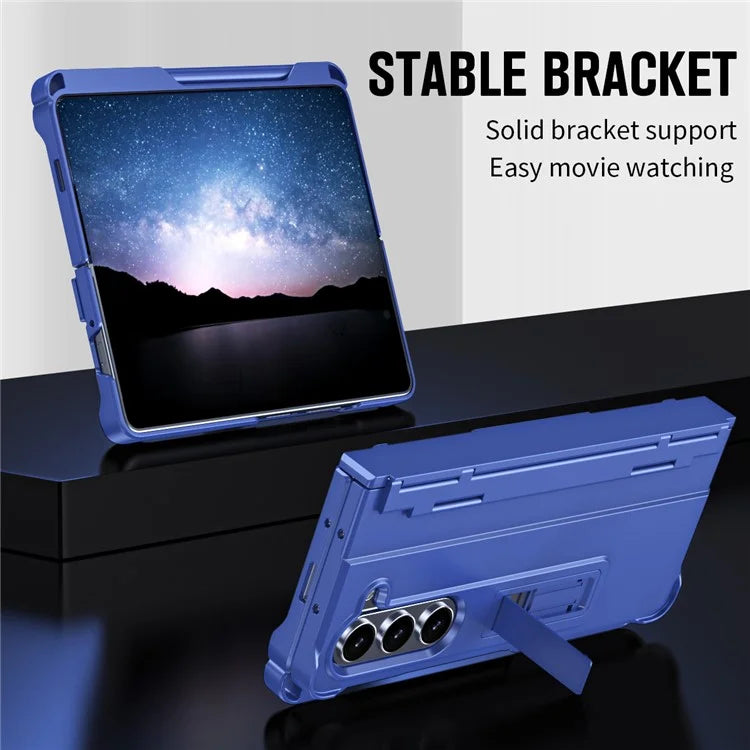 For Samsung Galaxy Z Fold6 5G Case Kickstand Hard PC Phone Cover with Stylus