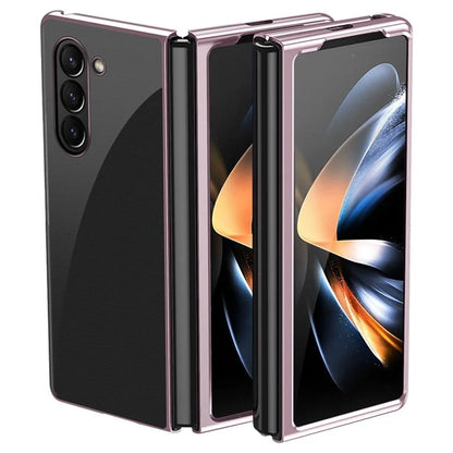 For Samsung Galaxy Z Fold6 5G Case Clear PC Electroplating Hard Phone Cover