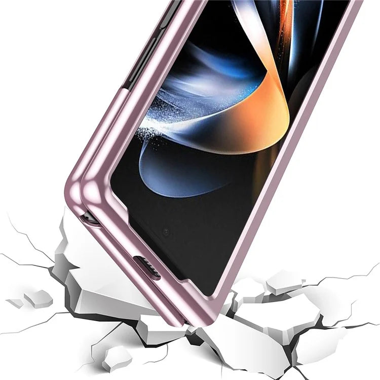 For Samsung Galaxy Z Fold6 5G Case Clear PC Electroplating Hard Phone Cover