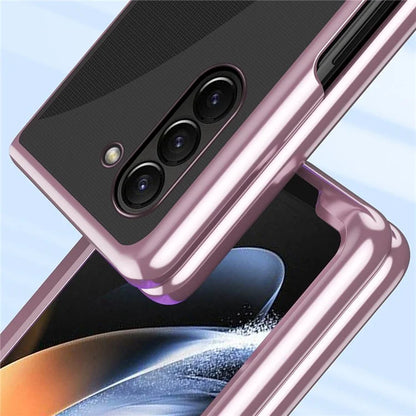 For Samsung Galaxy Z Fold6 5G Case Clear PC Electroplating Hard Phone Cover
