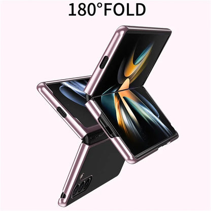 For Samsung Galaxy Z Fold6 5G Case Clear PC Electroplating Hard Phone Cover