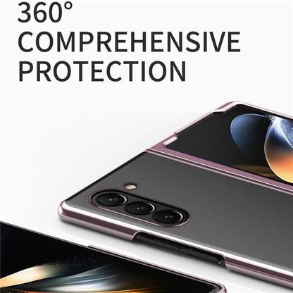 For Samsung Galaxy Z Fold6 5G Case Clear PC Electroplating Hard Phone Cover