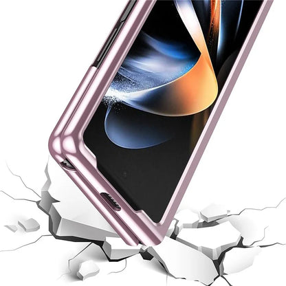 For Samsung Galaxy Z Fold6 5G Case Clear PC Electroplating Hard Phone Cover