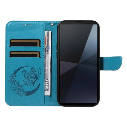 For Sony Xperia 10 VI Case PU Leather Butterfly Pattern Phone Wallet Cover