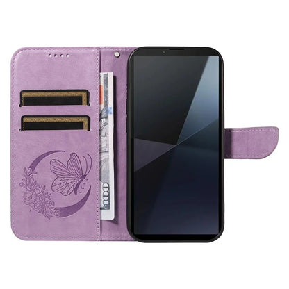 For Sony Xperia 10 VI Case PU Leather Butterfly Pattern Phone Wallet Cover