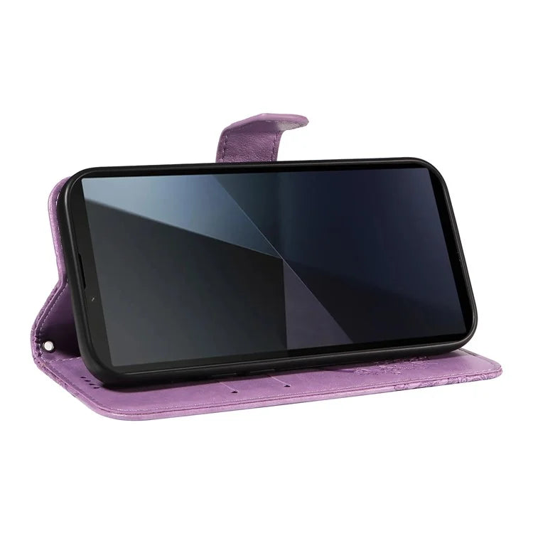 For Sony Xperia 10 VI Case PU Leather Butterfly Pattern Phone Wallet Cover