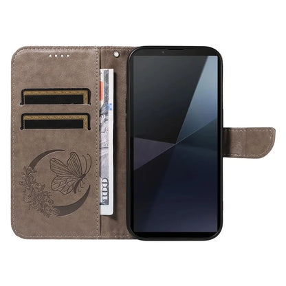 For Sony Xperia 10 VI Case PU Leather Butterfly Pattern Phone Wallet Cover