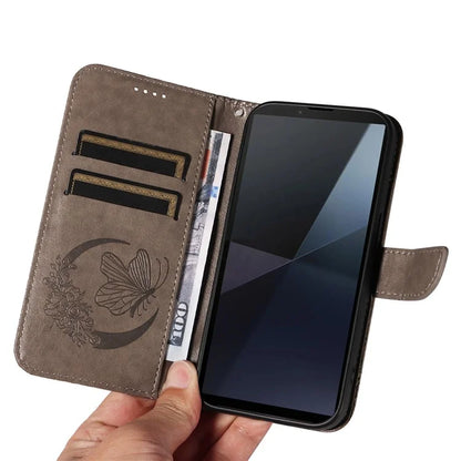 For Sony Xperia 10 VI Case PU Leather Butterfly Pattern Phone Wallet Cover