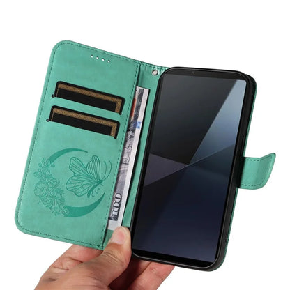 For Sony Xperia 10 VI Case PU Leather Butterfly Pattern Phone Wallet Cover