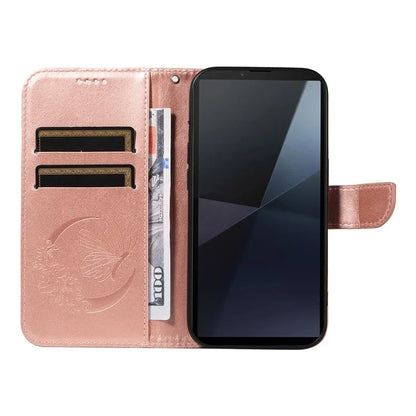 For Sony Xperia 10 VI Case PU Leather Butterfly Pattern Phone Wallet Cover
