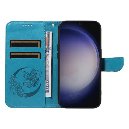 For Samsung Galaxy S24+ Case Flip Wallet Butterfly Pattern PU Leather Phone Cover