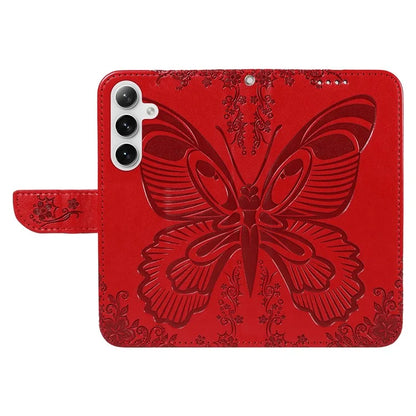 For Samsung Galaxy S24+ Case Flip Wallet Butterfly Pattern PU Leather Phone Cover
