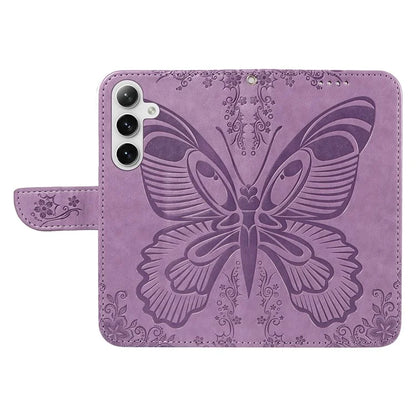 For Samsung Galaxy S24+ Case Flip Wallet Butterfly Pattern PU Leather Phone Cover