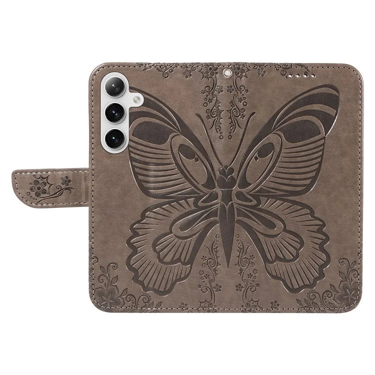 For Samsung Galaxy S24+ Case Flip Wallet Butterfly Pattern PU Leather Phone Cover