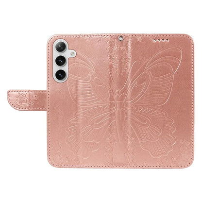 For Samsung Galaxy S24+ Case Flip Wallet Butterfly Pattern PU Leather Phone Cover
