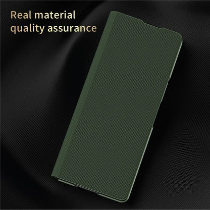For Samsung Galaxy Z Fold6 5G Case Kevlar Texture Leather+PC Stand Phone Cover
