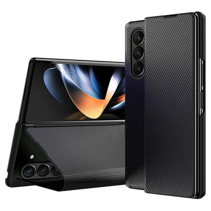 For Samsung Galaxy Z Fold6 5G Case Kevlar Texture Leather+PC Stand Phone Cover