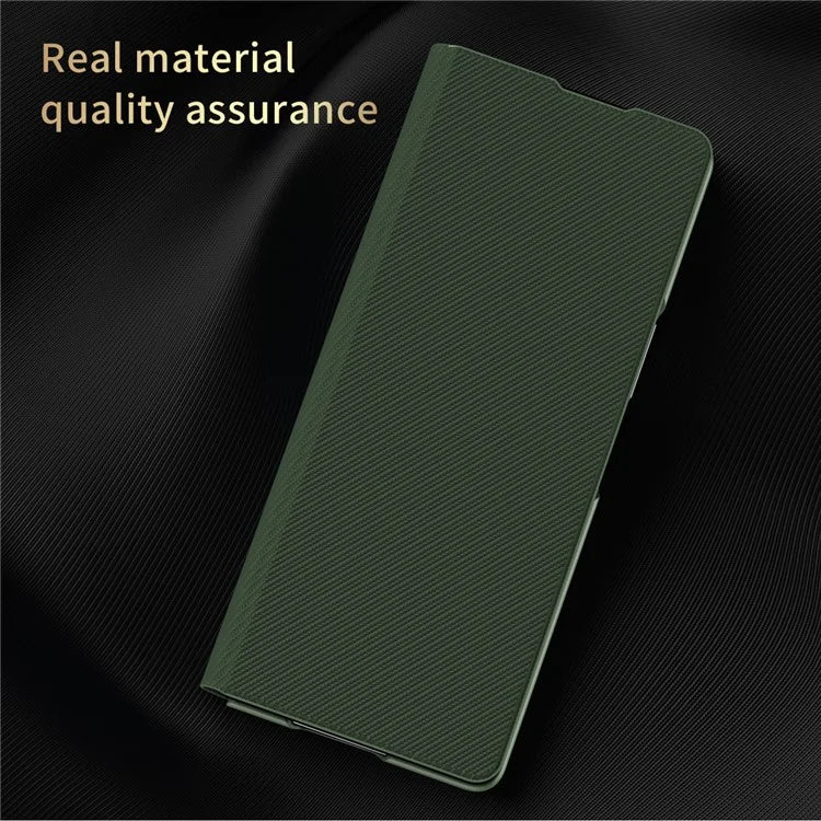 For Samsung Galaxy Z Fold6 5G Case Kevlar Texture Leather+PC Stand Phone Cover