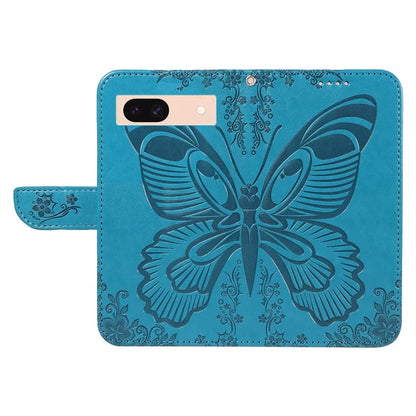 For Google Pixel 8a Case Butterfly Pattern Leather Phone Cover with Magnetic Clasp